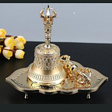 金剛鈴法器黃銅五股手工九股金剛鈴杵法器藏密手把件精品佛鈴~聚福地