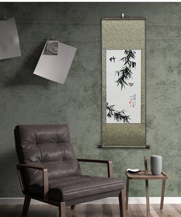 Art in THE【傑儒書畫】空白掛軸宣紙全綾布四開對開掛軸國畫書法