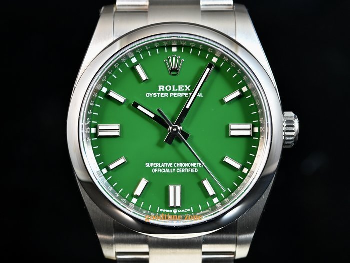 [現貨] ROLEX 勞力士 126000 全新25/03現貨 Oyster Perpetua 綠面 36mm LRK950 124300 277200