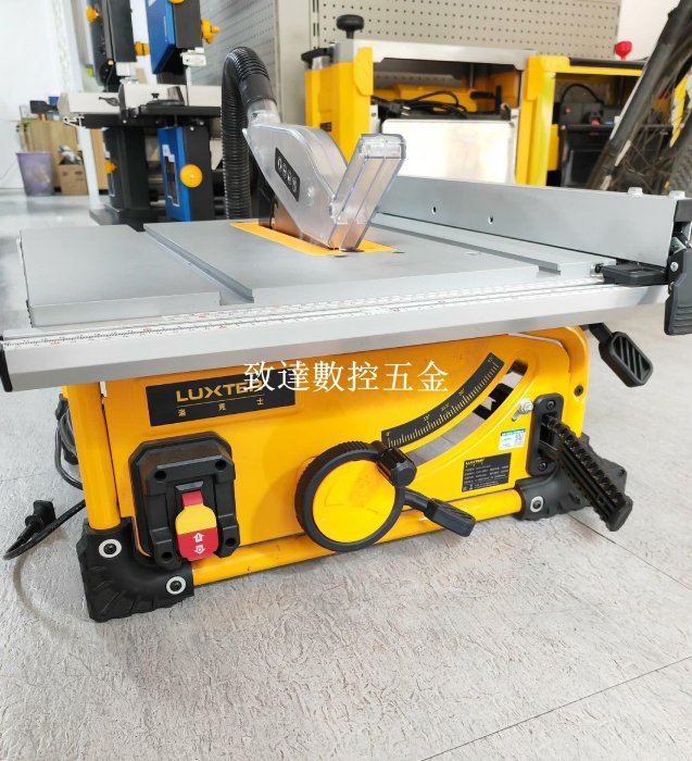 二手8寸專業無塵推臺鋸 臺鋸木工切木板精密多功能一體機 原包配件齊全實物拍照【致達數控五金】