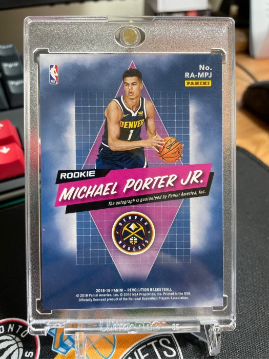 PSAサインルーキーMICHAEL PORTER JR RC HOLO AUTO Michael Porter Jr