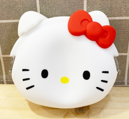 【震撼精品百貨】Hello Kitty 凱蒂貓-三麗鷗 Hello Kitty日本SANRIO三麗鷗KITTY日本矽膠造型零錢包-紅*78019