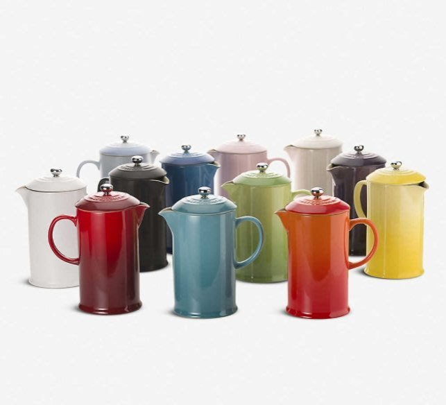 [ PS ] ❤️ 已完售 法國 LE CREUSET 炫彩琺瑯瓷法式濾壓壺 咖啡壺 1000ml 生日禮物