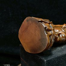 黃楊木雕~魚翁，高17直徑8公分，重約178克，品相，雕刻精美，無瑕疵