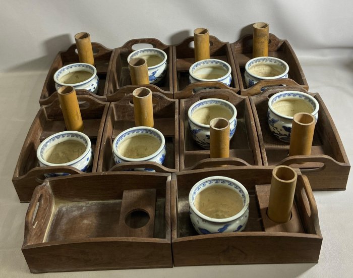 茶道具 奇木 手付 煙草盆 古銅火入 香炉 珍品(K-YC391) 茶道具 奇木 手付 煙草盆 古銅火入 香炉 珍品(K-YC391) 茶器