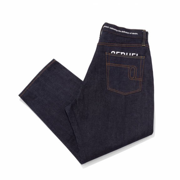 FRAGMENT x SEQUEL RIGID DENIM PANTS INDIGO 藤原浩閃電原色