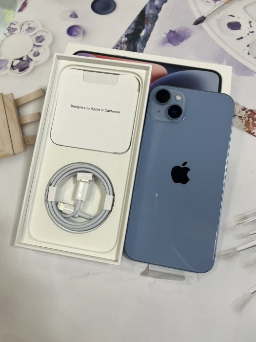 拆封新品?iPhone14Plus128G 藍色??螢幕6.7吋?100%?蘋果原廠保固 