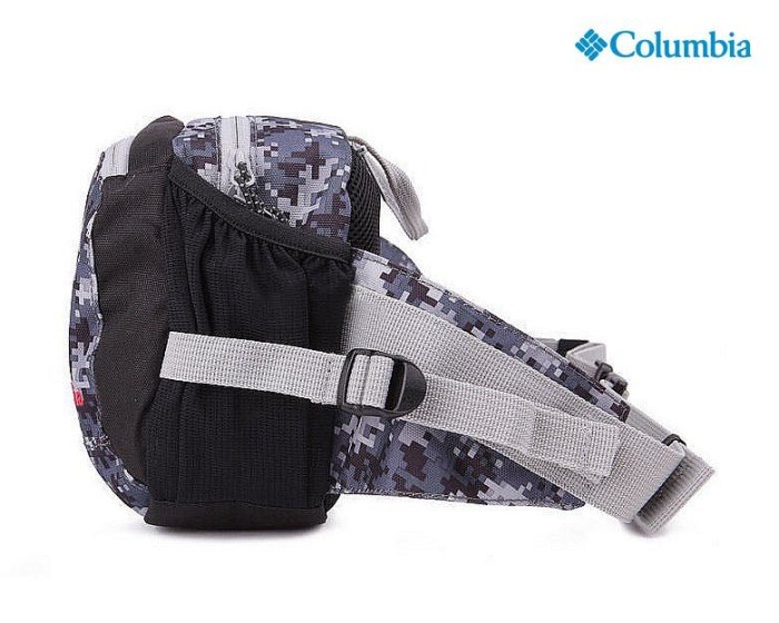 美國Columbia 時尚迷彩腰包胸前包斜背包 哥倫比亞斜肩包斜跨包側背包 潮牌包運動登山隨身小包 腳踏車包騎士旅行腰包