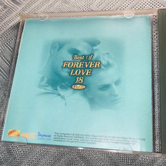 FOREVER LOVE 18 Vol.3 永恒戀曲港版原版金碟CD 93新輕微劃痕無透光無