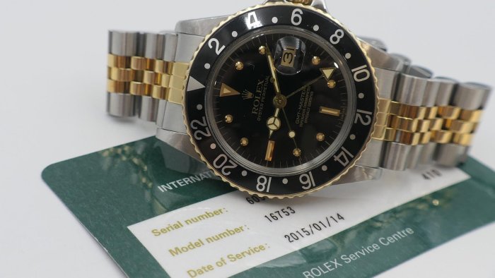 【美好時光】極品鉚釘面五珠帶版本1979年份ROLEX勞力士16753 nipple dial ( 1675 16750 參考）