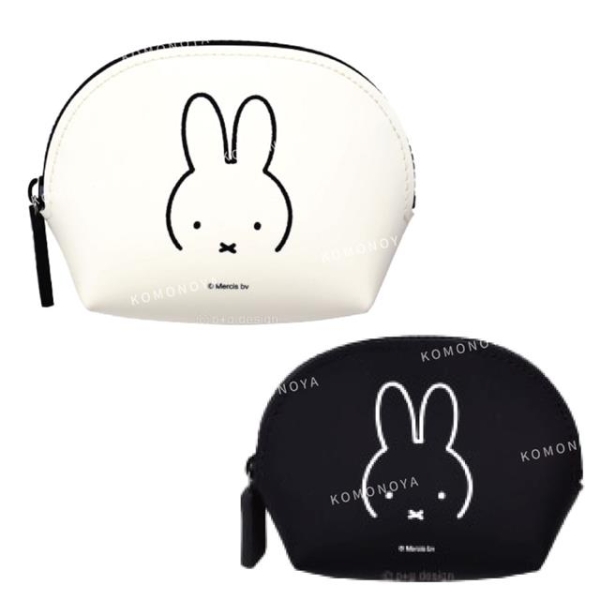 小禮堂 Miffy 米飛兔 矽膠半圓化妝包 (大臉款)