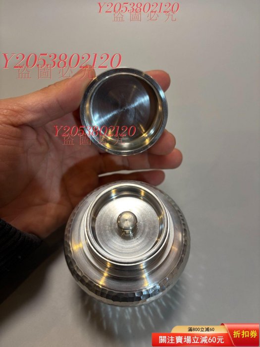 日本中古本錫錫半上錫錫半錫茶葉罐本錫錫罐茶入純手工錘目【同福客棧