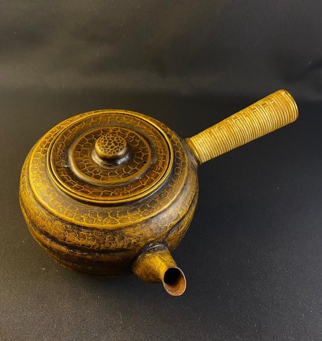 玉川堂銅的價格推薦- PH858. 煎茶道具 【玉川堂】 葉文 銅製茶器 銅