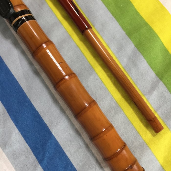 山形の和竿 日本製頂級鯨穗調竹竿江戶和竿名師手作小物並繼船竿197cm 六尺半