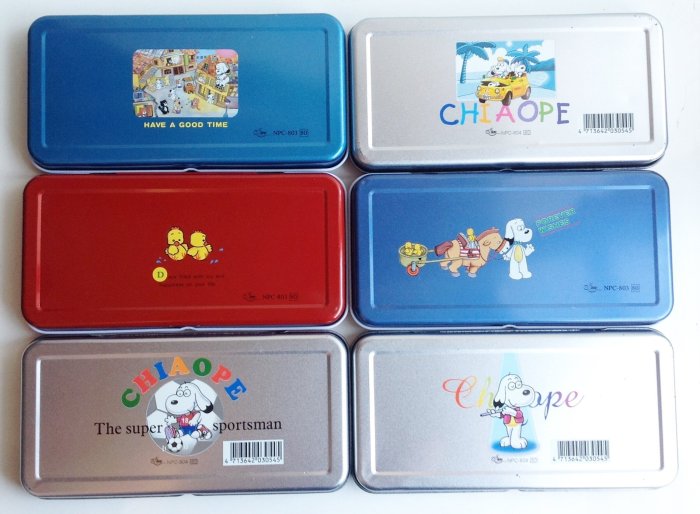 童趣** 》CHIAOPI大耳狗中大型雙層鐵製鉛筆盒(視窗款)~~多款!! | Yahoo拍賣