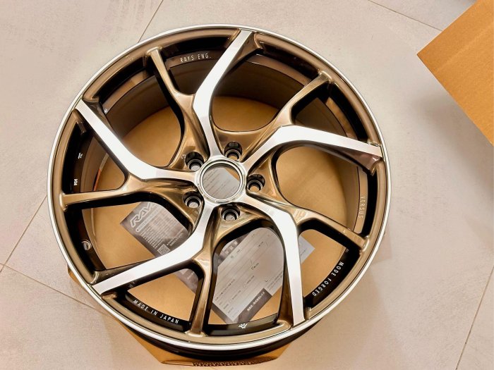 B&A 已售出］ 全新正廠日本製Rays 19吋5/108 Rays VMF C-01鍛造框