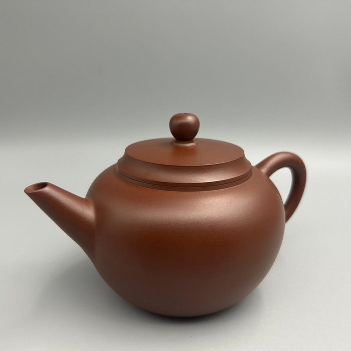 台灣作家馬超手拉坏特大水平壺台灣製造手工茶具紫泥壺茶具台灣壺紫砂壺