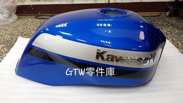 《GTW零件庫》川崎 KAWASAKI ZRX1200 男子漢 油箱 油桶 藍銀黑配色 庫存新品 化油器版本可用