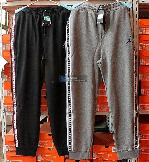 NIKE JORDAN JUMPMAN 長褲黑兩側字母縮口男(布魯克林)AR2251-01