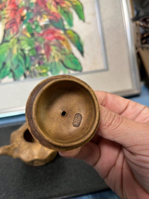 紫砂壺 陳鳴遠制 荷葉蛙花紋 陳鳴遠紫砂壺荷葉青蛙仿古| Yahoo拍賣