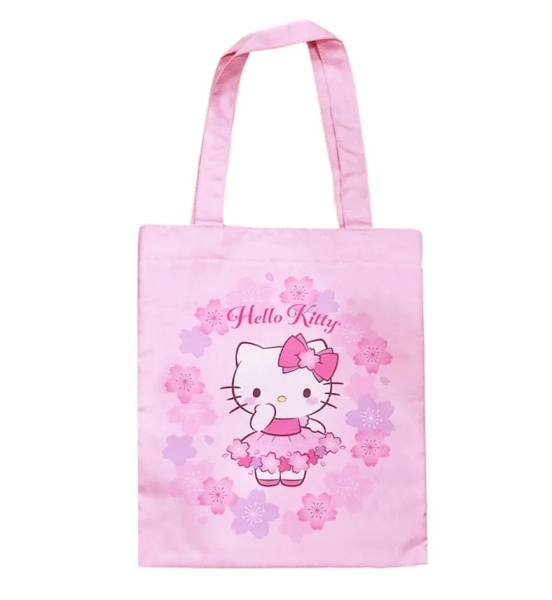 【震撼精品百貨】凱蒂貓 Hello Kitty~日本SANRIO三麗鷗 KITTY手提袋-櫻花*15225