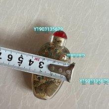 水晶內畫鼻煙壺清明上河圖一個，，。 老畫書法掛畫【皇朝古玩】二手