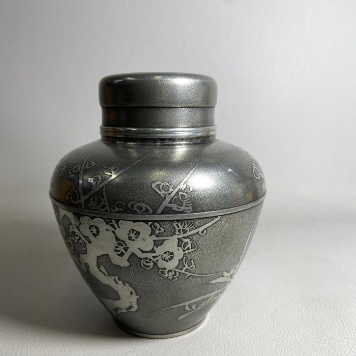 古玩輕鬆拍】老日本昭和年紀念時代煎茶道具名工匠乾茂號造落款四君子紋