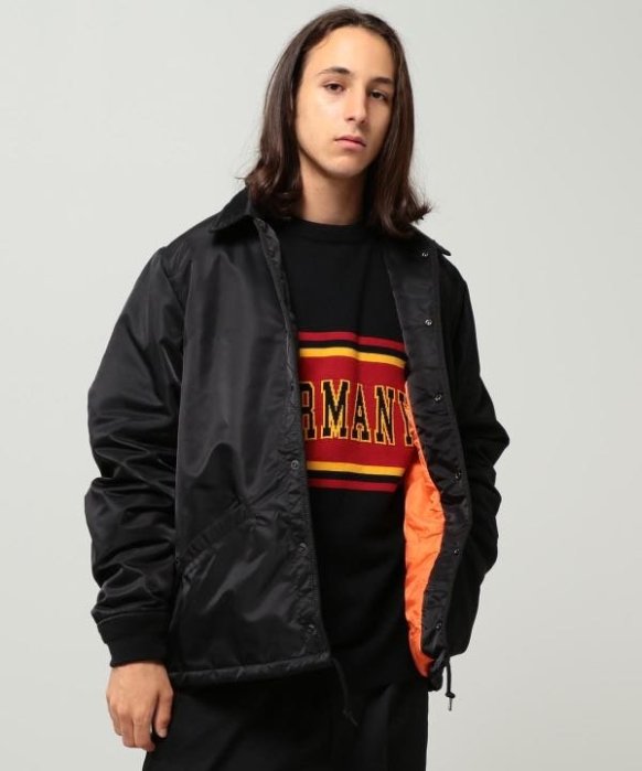 Beams coach 教練外套 厚 M L 黑色