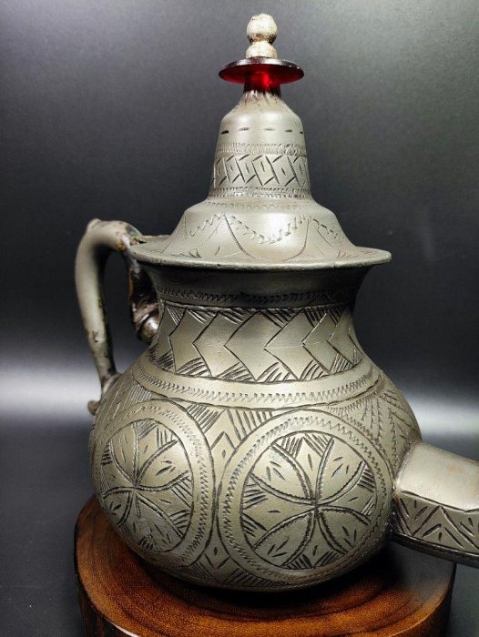 早期老錫物件- 摩洛哥錫壺/茶壺（古董/老件/收藏/擺件/精品/杯子/錫器