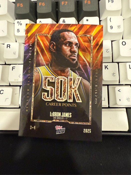 2025 Topps Now Lebron James 50000分