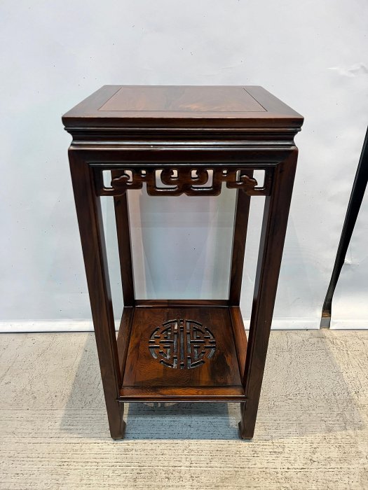 ~宏品二手傢俱 台中推薦宏品2手家具館GT331AF*雞翅木方形花架*雞翅木長桌*原木家具 泡茶桌 原木椅 紅木組椅 長凳子 電器櫃 書櫃 收納櫃 茶几 餐桌椅