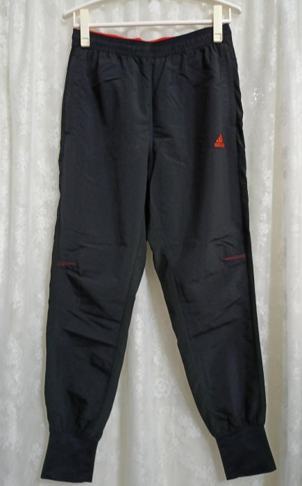 二手 adidas 薄款 縮腳 防風 運動長褲 M 男款 現貨