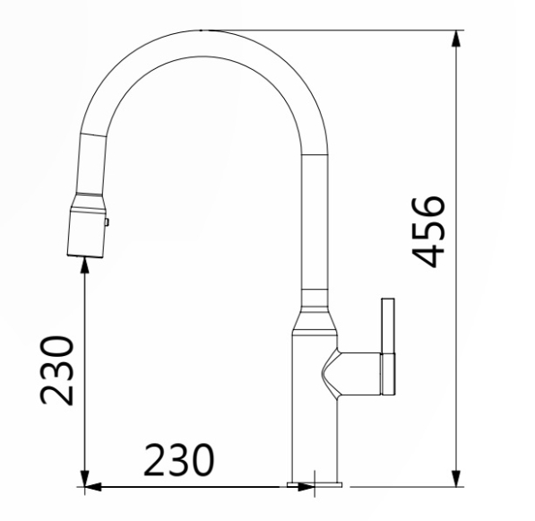 【麗室衛浴】國產精品 LF無鉛 伸縮/抽拉 水槽龍頭/立式龍頭/吧檯/洗衣槽/檯面龍頭 107015 product image 2