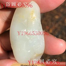 和田玉籽料財神獨籽雕刻32克尺寸50*25*17 暖白色調很舒服古玩收藏老