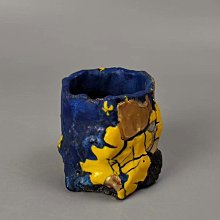 嚴選市川透造新派日本備前燒茶碗，金屬釉未使用品配原箱與供布，品相