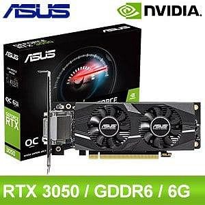 聯迅~私訊洽詢更優惠 任搭-300 華碩 RTX3050-O6G-LP 自取5890含稅