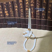 新疆和田玉籽料圓珠項鏈此料選自新疆和田子料雕刻而成，油性一級，雕工