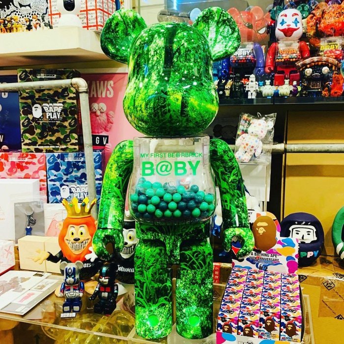 BE@RBRICK BEARBRICK 庫柏力克熊1000% 森林綠葉千秋| Yahoo拍賣