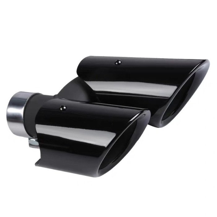 四出尾喉適用于保時捷macan新款2019鈦黑電鍍亮銀GTS款排氣管