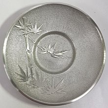日本古漾】341001日本純錫鍛栄造梹錫五君子茶托未使用品| Yahoo拍賣