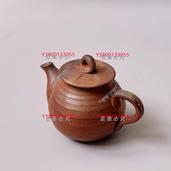 小西陶古早期作.日本備前燒后手急須壺.容量220. 舊藏陶瓷備前燒二手