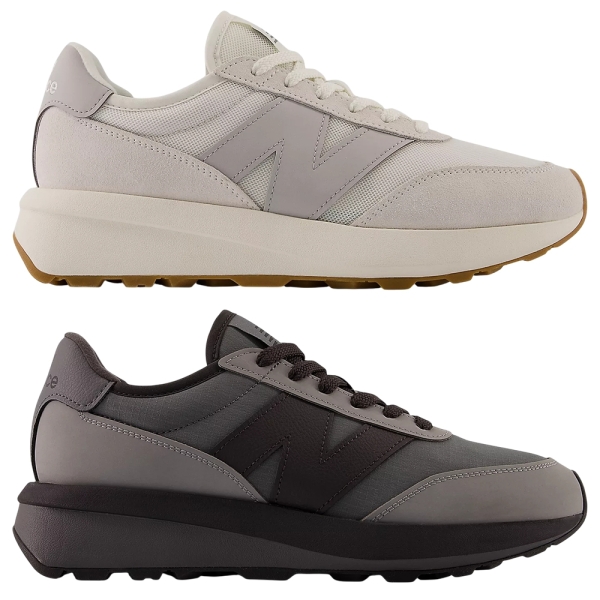 【領券再折】New Balance 370 休閒鞋 男鞋 女鞋 淺灰/灰黑【運動世界】U370SF-D/U370OA-D