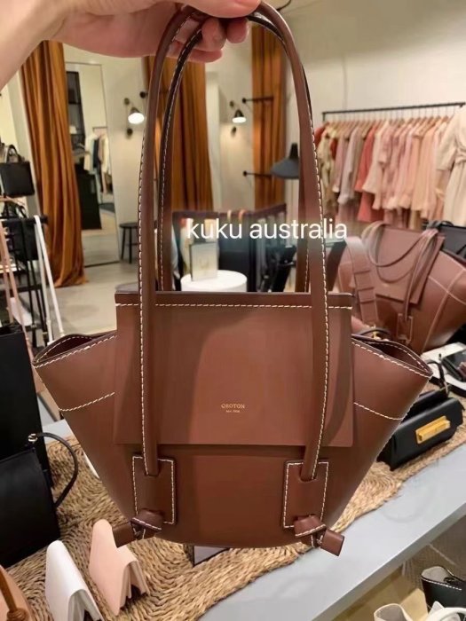 ╭☆包媽子店☆Oroton 澳洲輕奢品牌牛皮小號手提單肩包Klara Small Tote((2色現貨台灣))