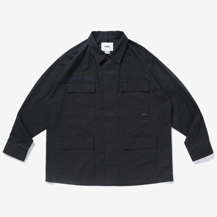TSU選物WTAPS 真品2022 JUNGLE 02 / LS / COTTON. POPLIN 四袋襯衫外套