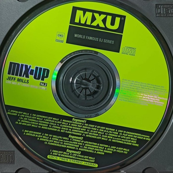 嚴選1995年Jeff Mills《MIXUP Vol.2》現場版CD，Sony Sony MXU-047