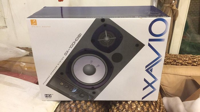 ONKYO GX‐100HD 日本絕版ONKYO GX-100HD 黑色頂級音響喇叭支援光纖/同軸數位輸入