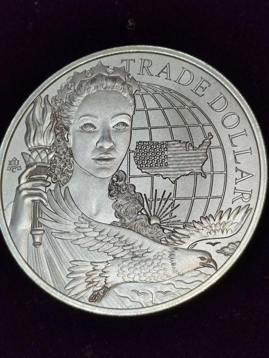 2023 Modern United States Trade Dollar 1 oz pure silver BU Coin 1