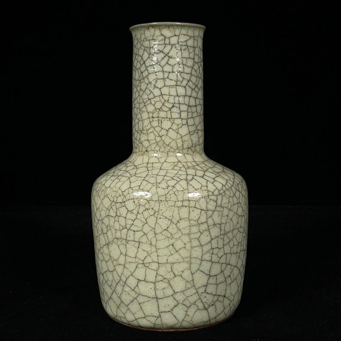 宋哥窯紙槌瓶，高22直徑12cm，2001493 瓷器官窯汝窯【古雲】 | Yahoo拍賣