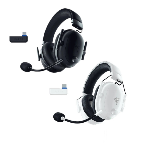 Razer雷蛇 BlackShark V2 Pro 頭戴無線雙模電競耳機 (PS Licensed)-白/黑