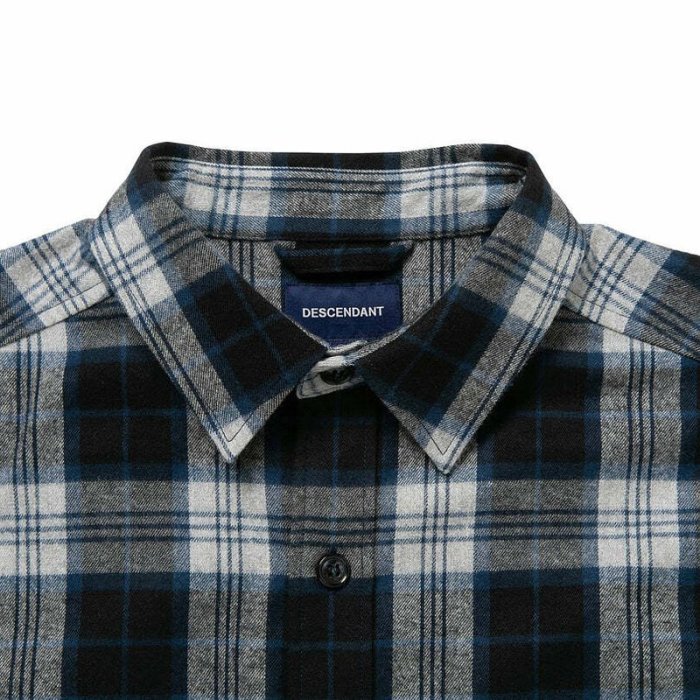 DESCENDANT CPOC サイズ 4 XL PLAID LS SHIRT DESCENDANT/CPOC PLAID LS SHIRT (GREEN)
